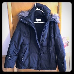 Calvin Klein black down-filled puffer coat